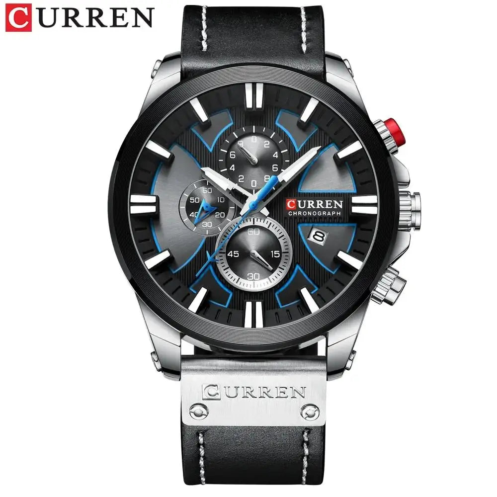 Stylish Men's Leather Chronograph Watch for Every Occasion by EPR