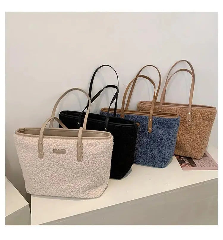 Women's Bags New Lambskin Bags Armpit Shoulder Bags Fashion Large Capacity Tote Bags Handbags by eprolo