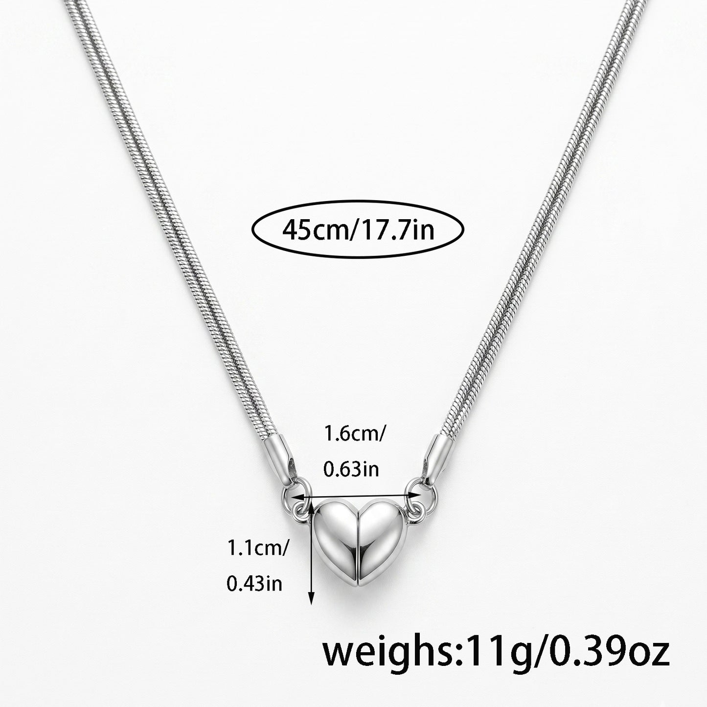 Magnetic Heart Jewelry for Couples - Anniversary Gift Set - Cherished Harbor Gifts