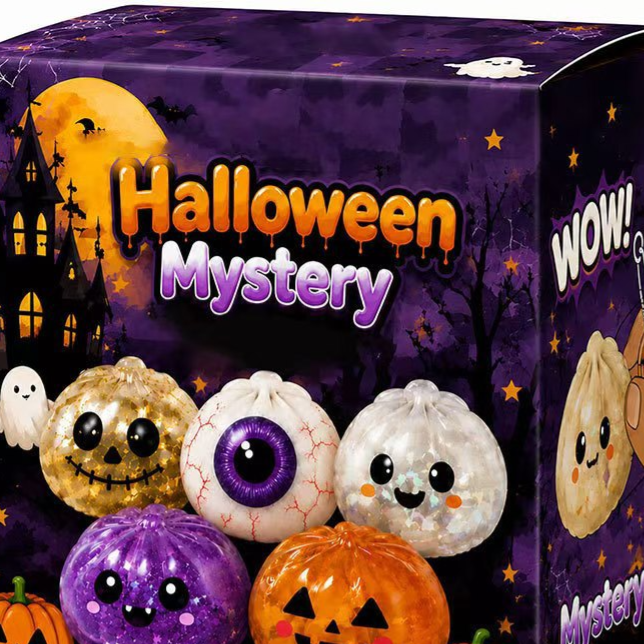Halloween Stress Relief Toy - Ghost Squeeze Ball for Fun - Cherished Harbor Gifts