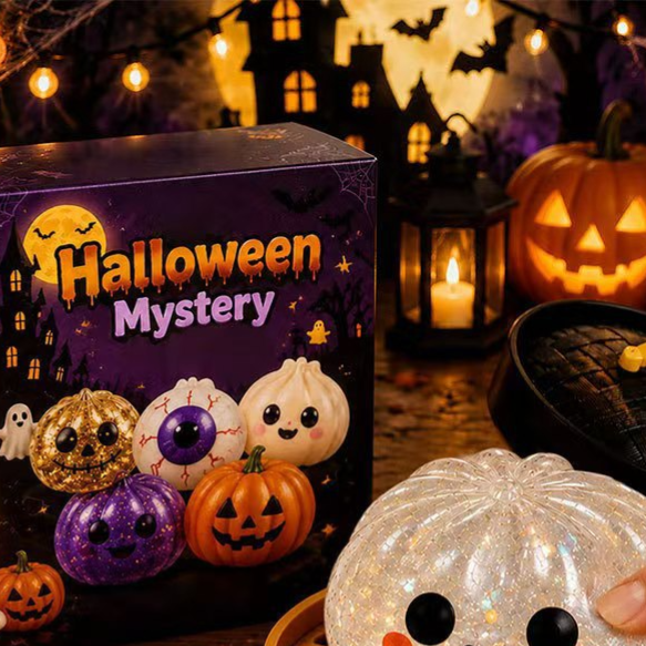 Halloween Stress Relief Toy - Ghost Squeeze Ball for Fun - Cherished Harbor Gifts