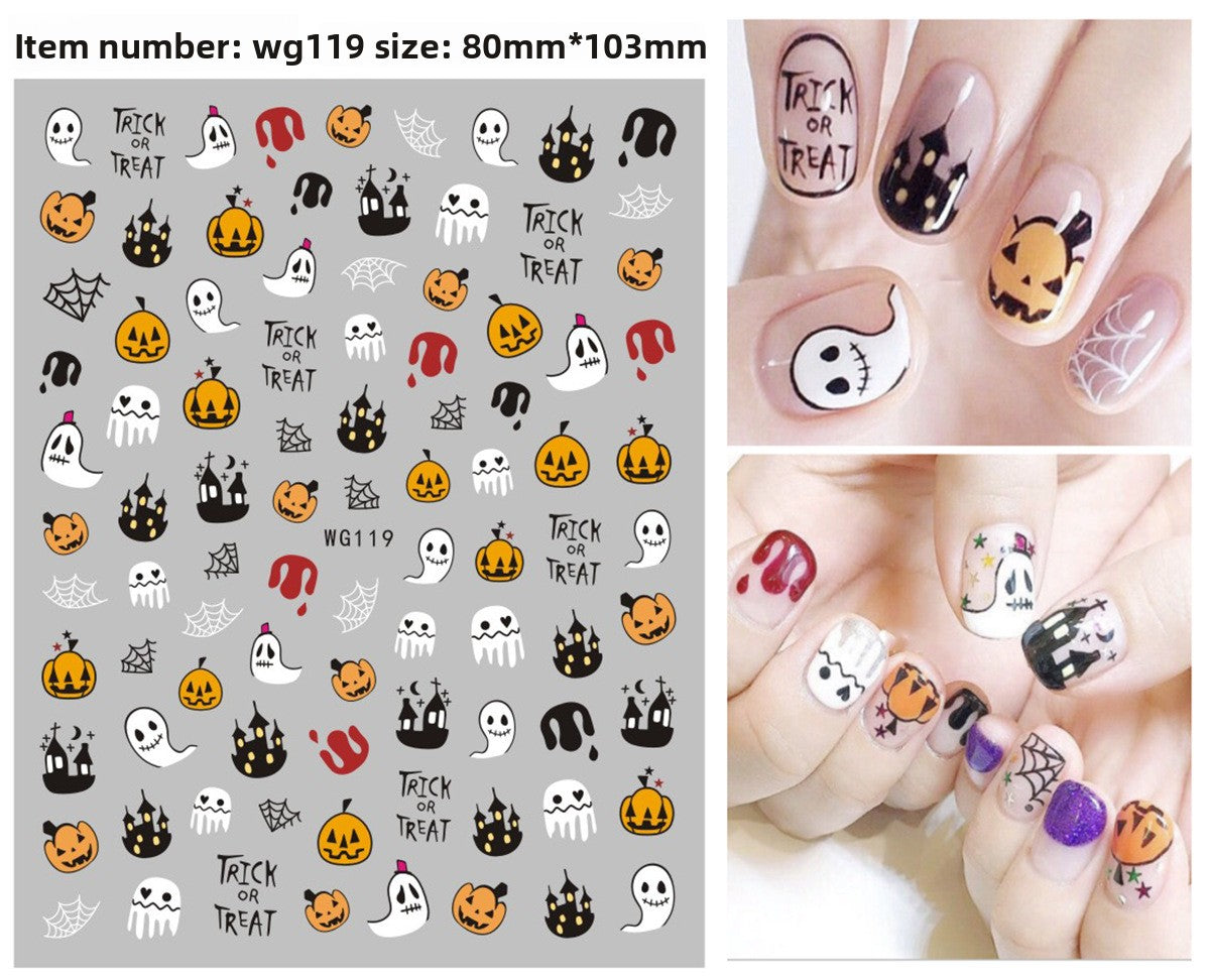 Halloween Nail Art Stickers for Spooky DIY Nail Designs - Cherished Harbor Gifts