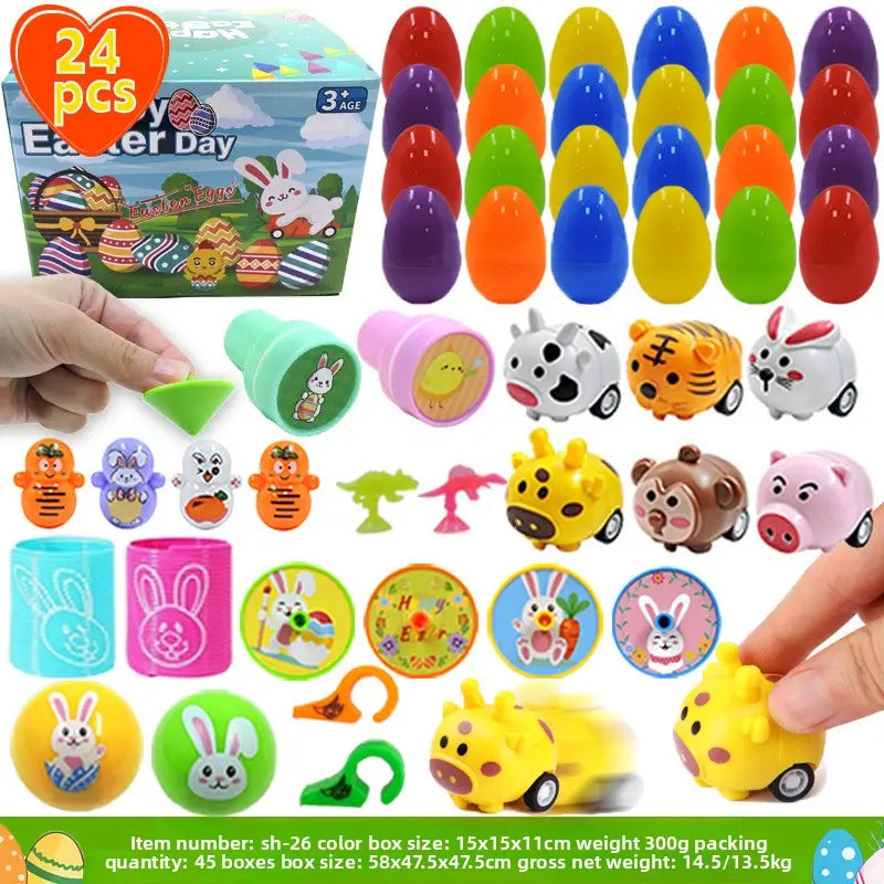 Easter Surprise Eggs with Hidden Toys for Children