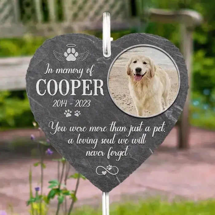 Custom Garden Memorial Stone for Pet Loss Sympathy Gifts by Inkedjoy