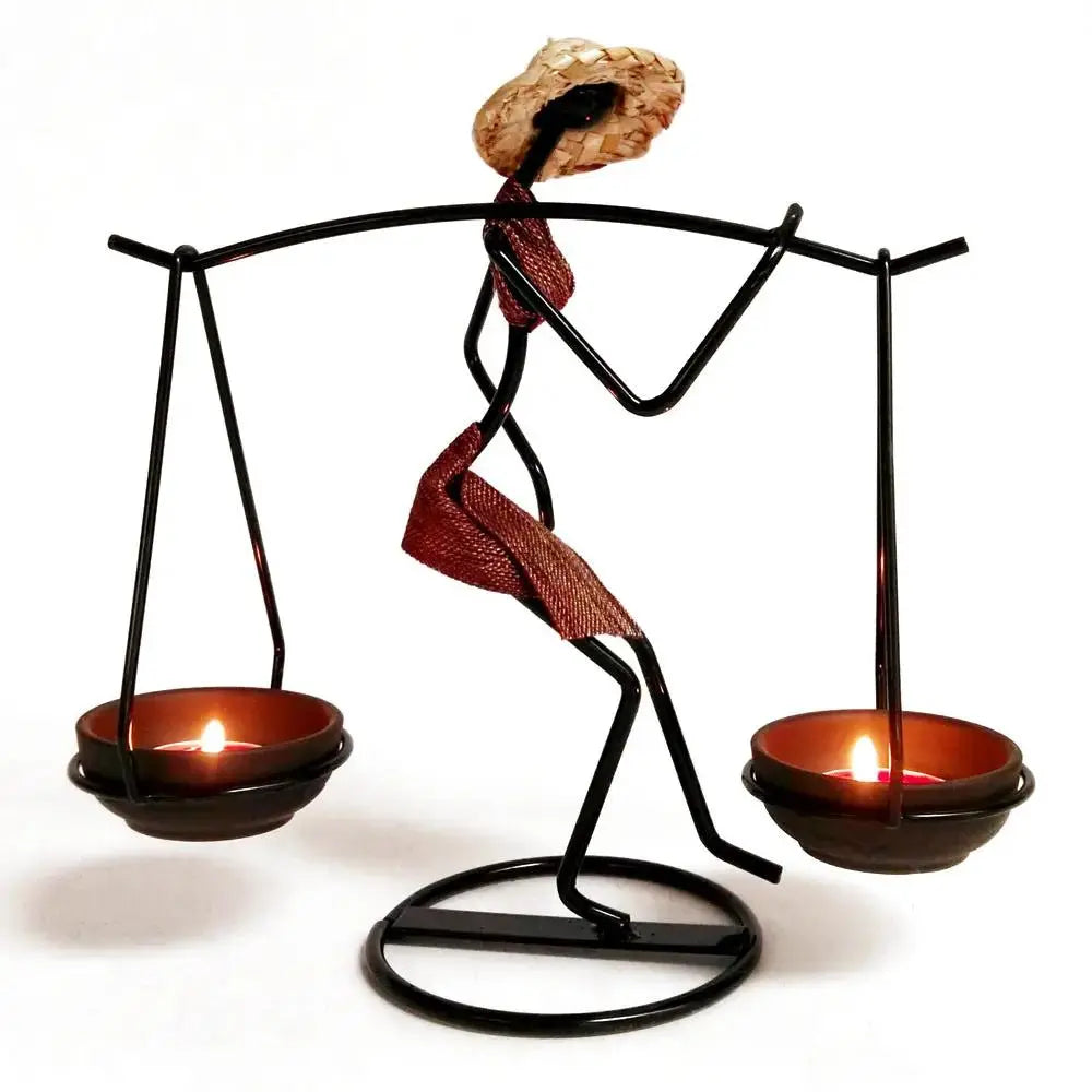 Elegant Dai Ethnic Candle Holder for Home Decor by TED