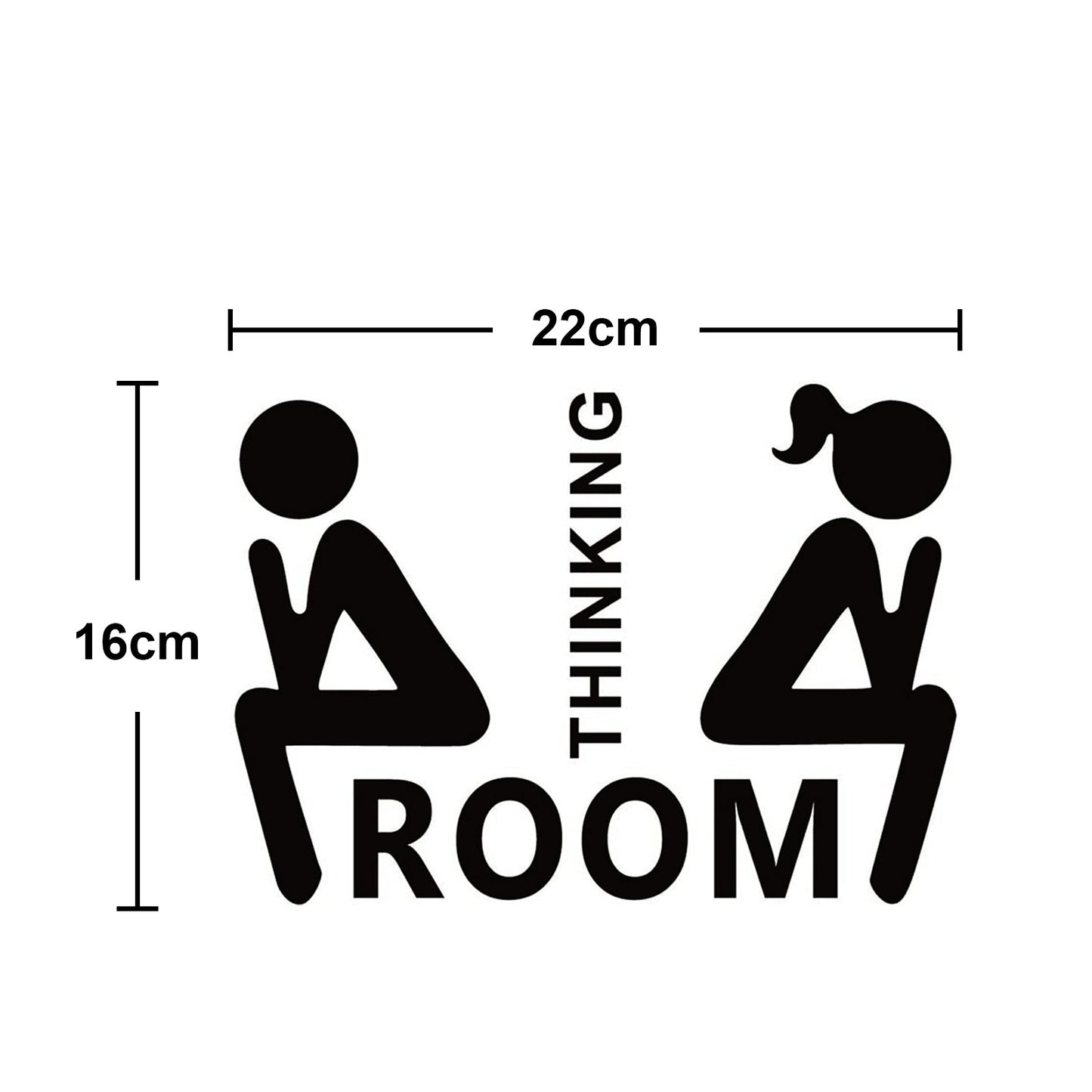 Funny Bathroom Wall Decal for Cute Bathroom Decor - Cherished Harbor Gifts