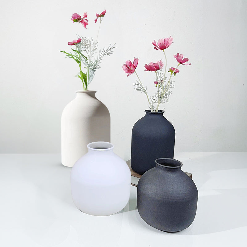 Modern Metal Flower Vase for Minimalist Home Décor - Cherished Harbor Gifts