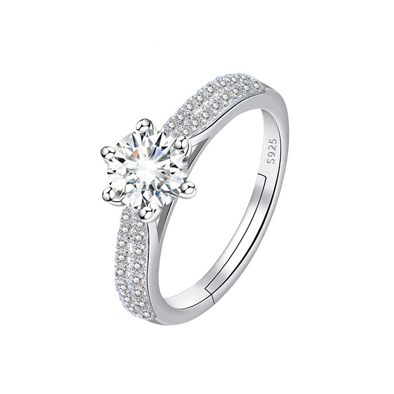 Adjustable Engagement Ring - Cubic Zirconia Promise Ring - Cherished Harbor Gifts