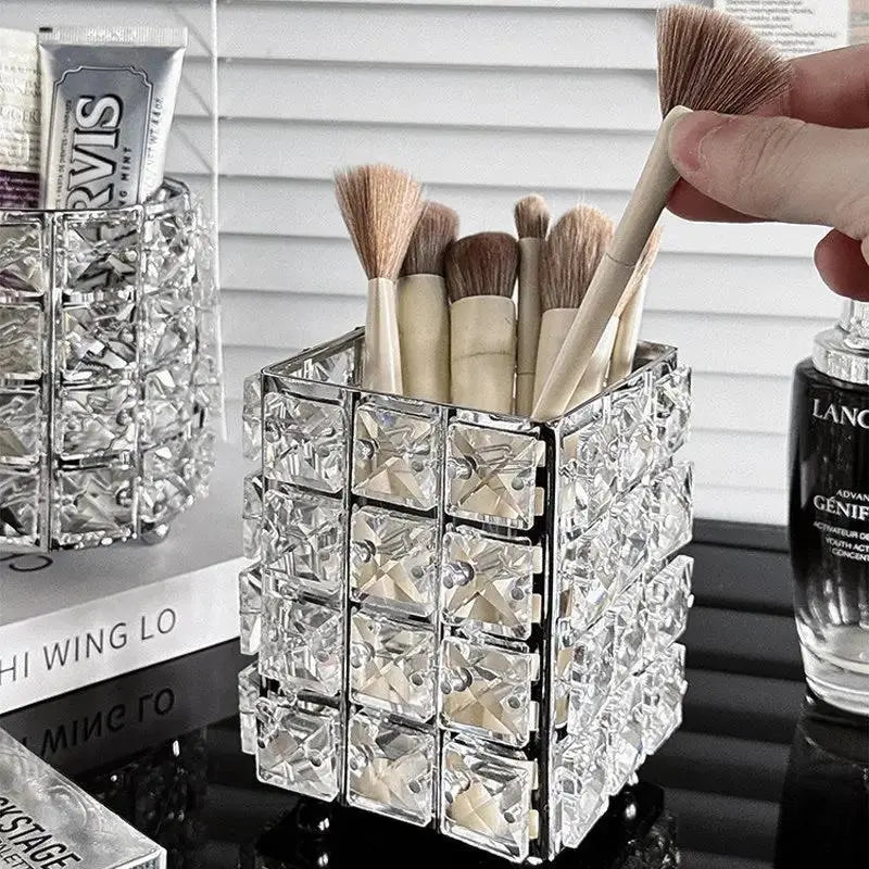Crystal Tissue Box Household Creative Dining Table High-end Paper Storage Box by TED