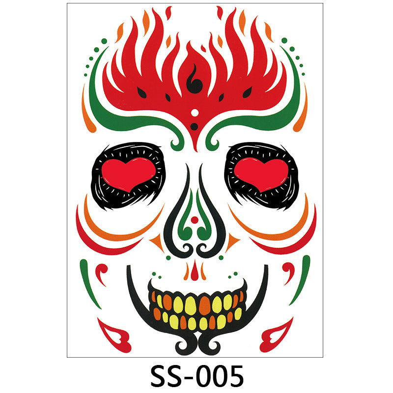 Halloween Face Decals | Spooky Self-Adhesive Costume Makeup Stickers - Cherished Harbor Gifts