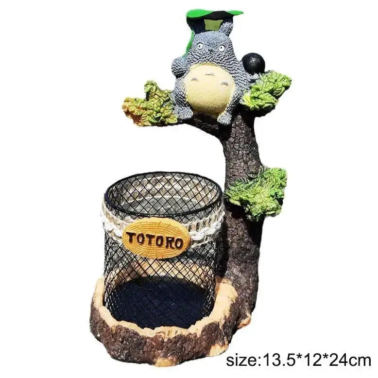 Unique Pen Holder - Totoro-Inspired Resin Desk Organizer by EPR