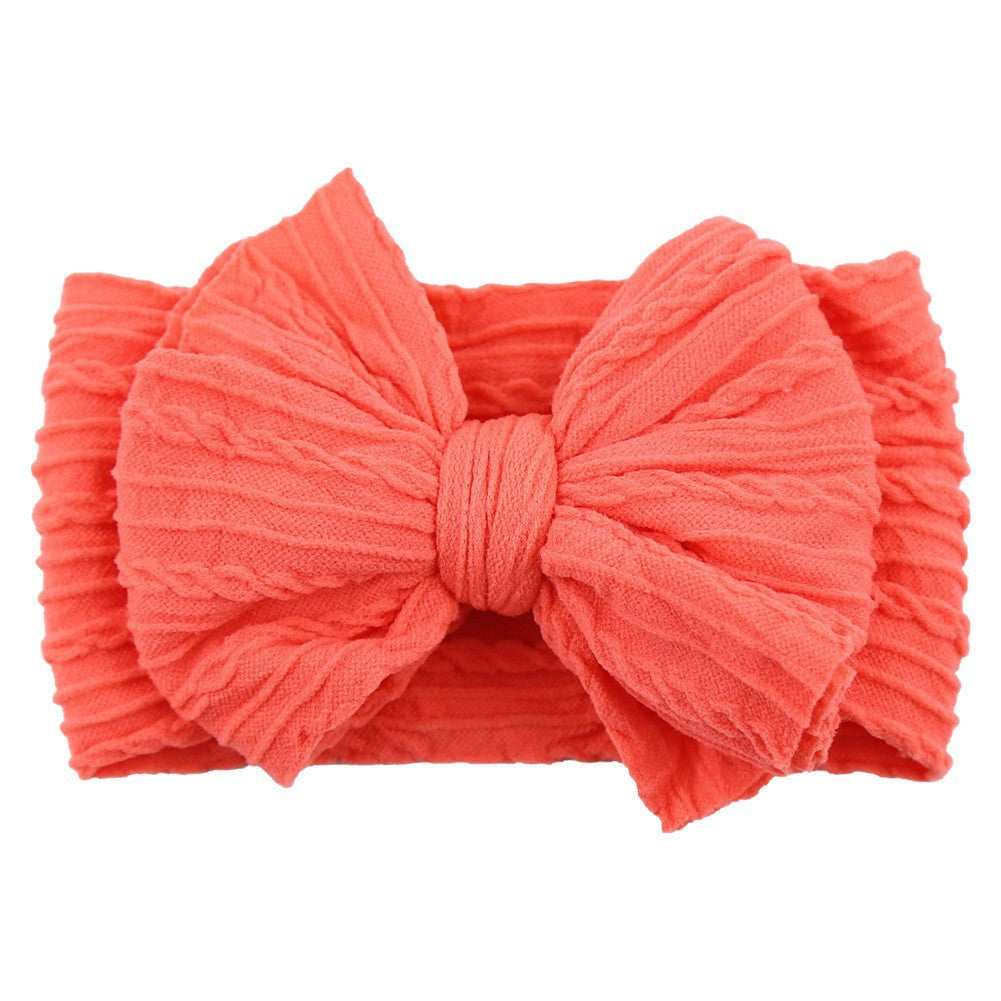 Handmade Baby Girl Headband with Braided Bow Design - Cherished Harbor Gifts
