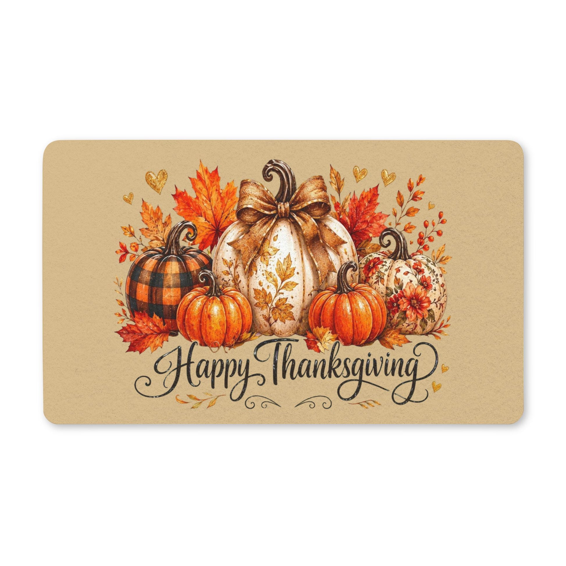 Autumn Pumpkin Mat for Cozy Thanksgiving Entryways - Cherished Harbor Gifts