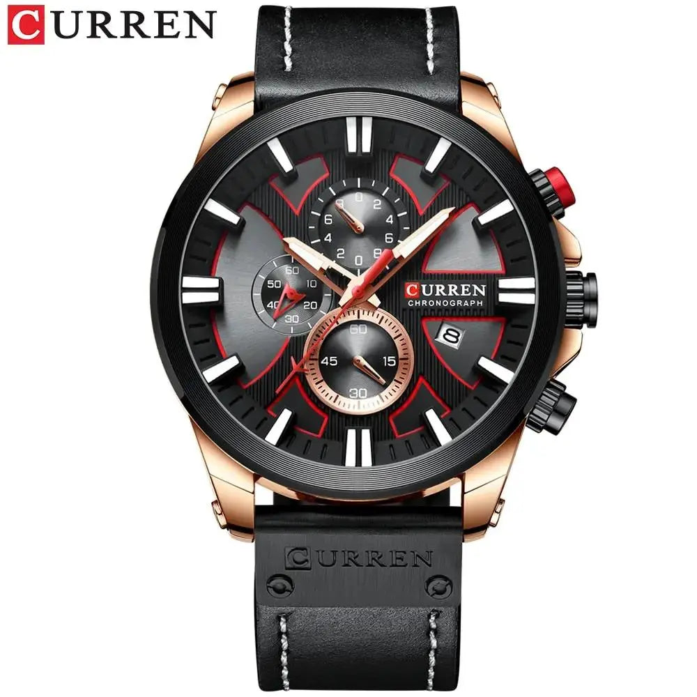 Stylish Men's Leather Chronograph Watch for Every Occasion by EPR