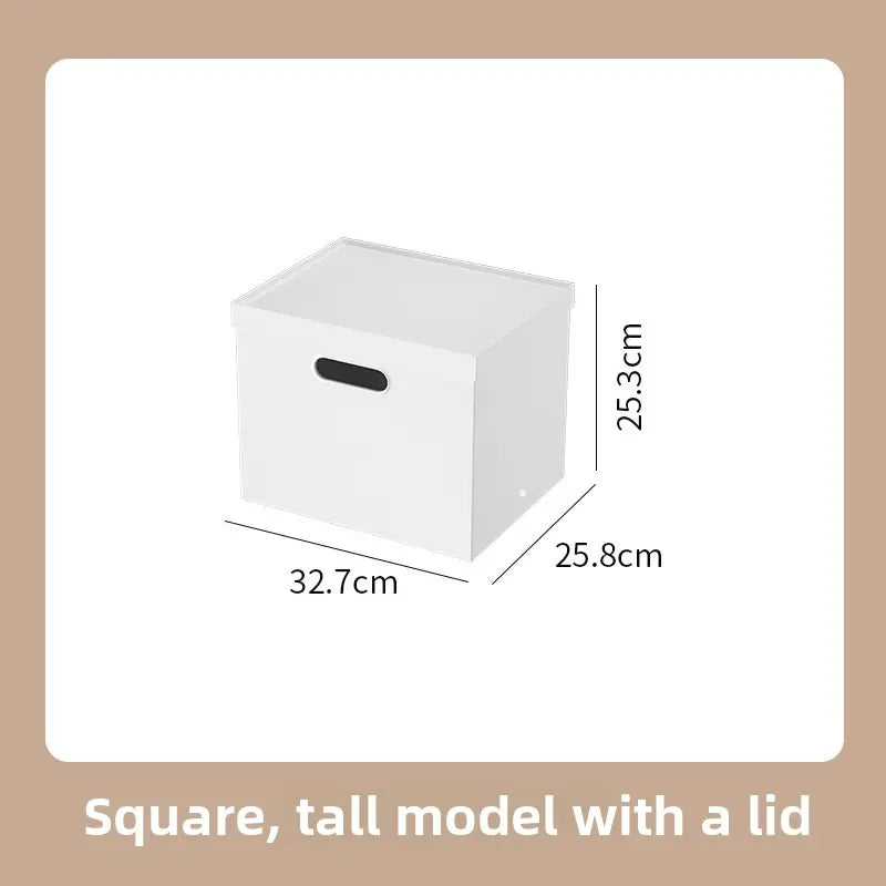 Stackable Plastic Storage Box with Lid | 12L Modular Home Organizer by TED