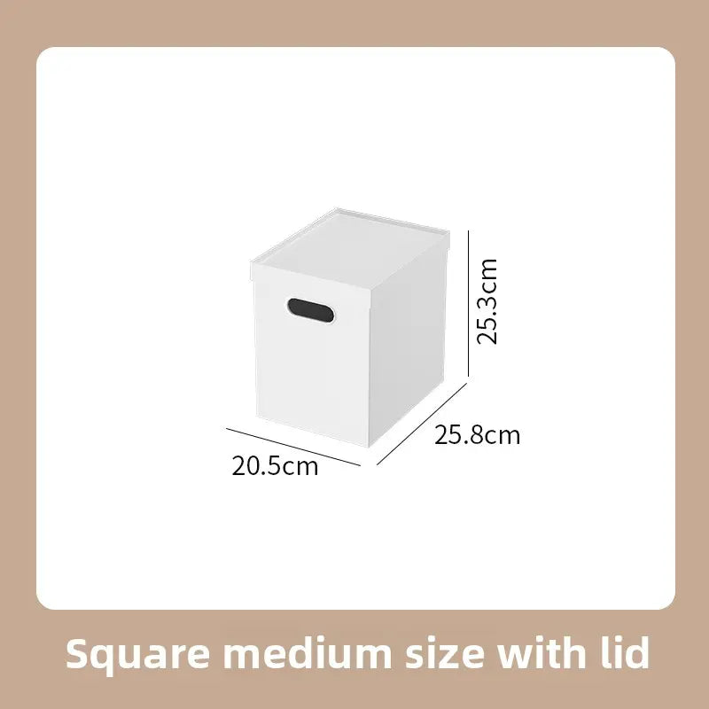 Stackable Plastic Storage Box with Lid | 12L Modular Home Organizer by TED