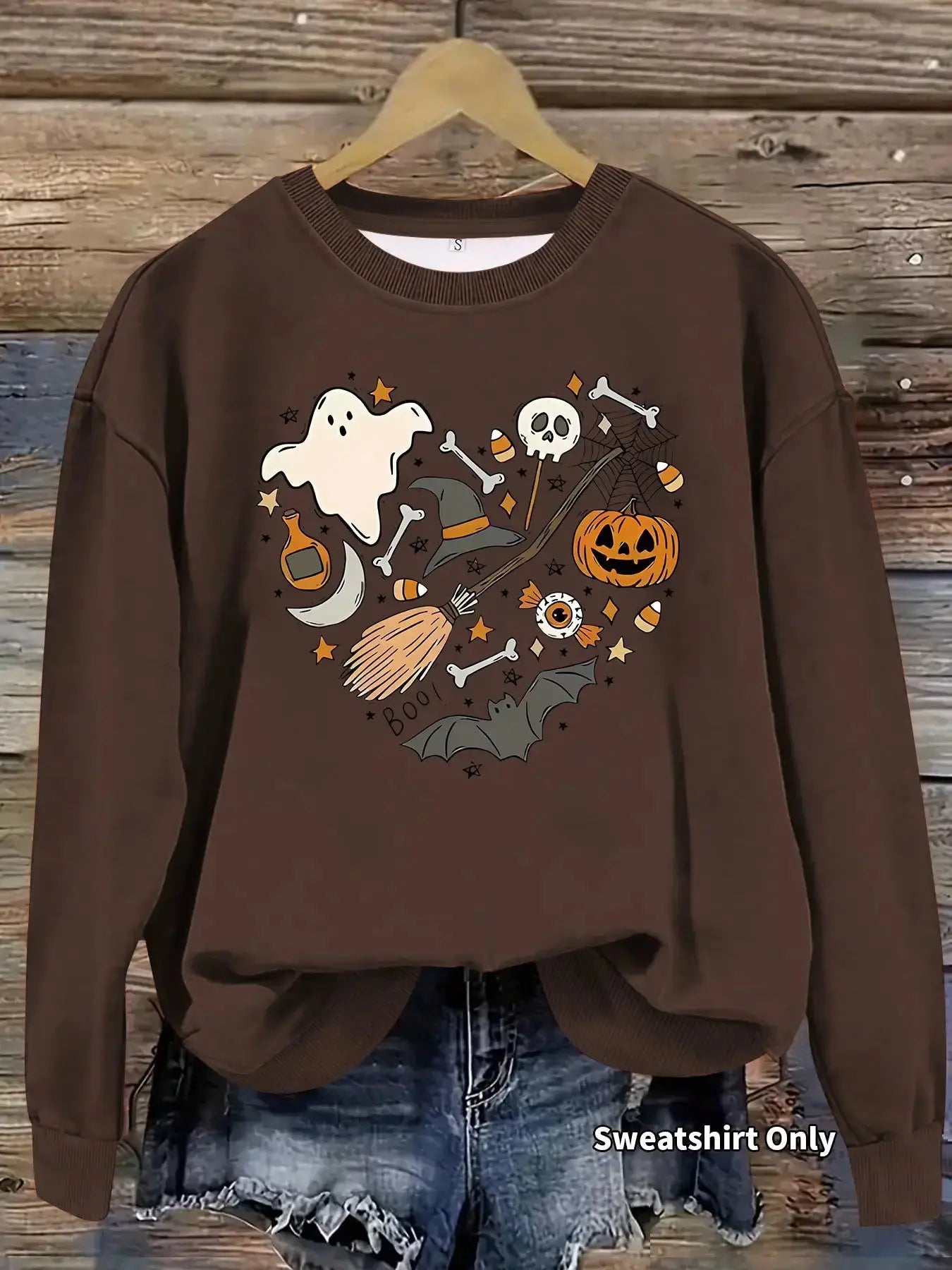 Cozy Halloween Pumpkin Sweatshirt for Women - Fall Pullover by EPR