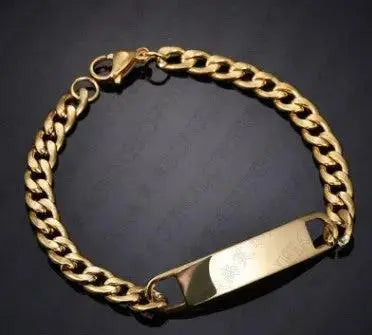 Couples Nameplate Bracelet | Stainless Steel Valentine’s Day Lover Bracelet by EPR
