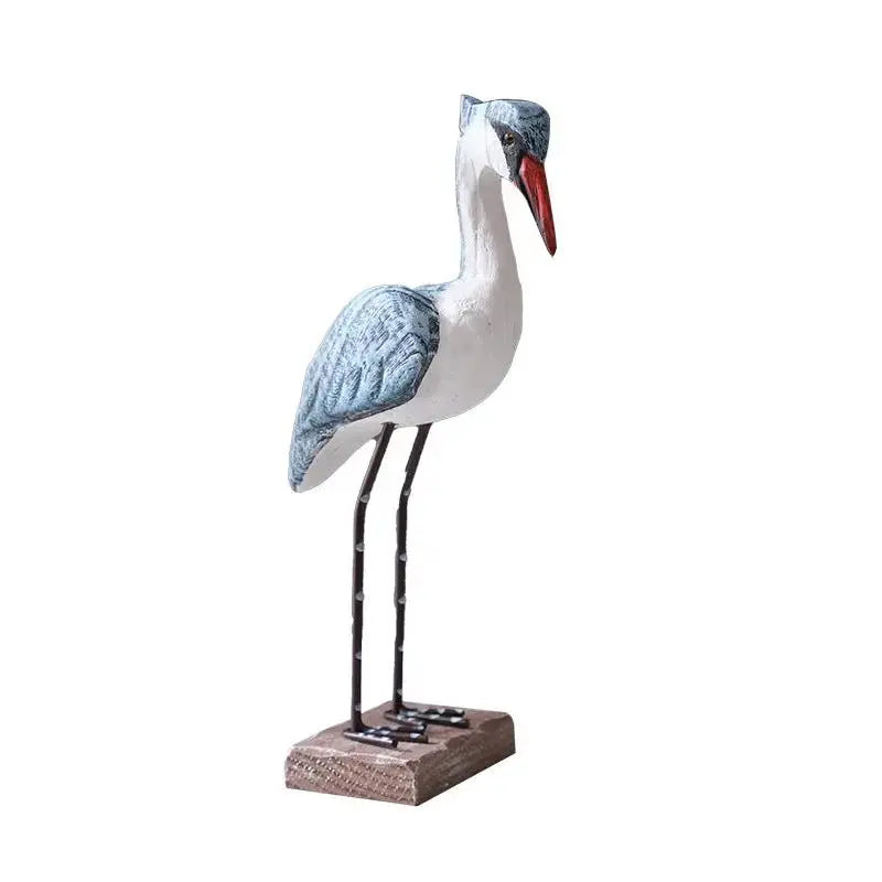 Vintage Bluebird Wooden Figurine for Coastal Home Decor by CHG-IJ