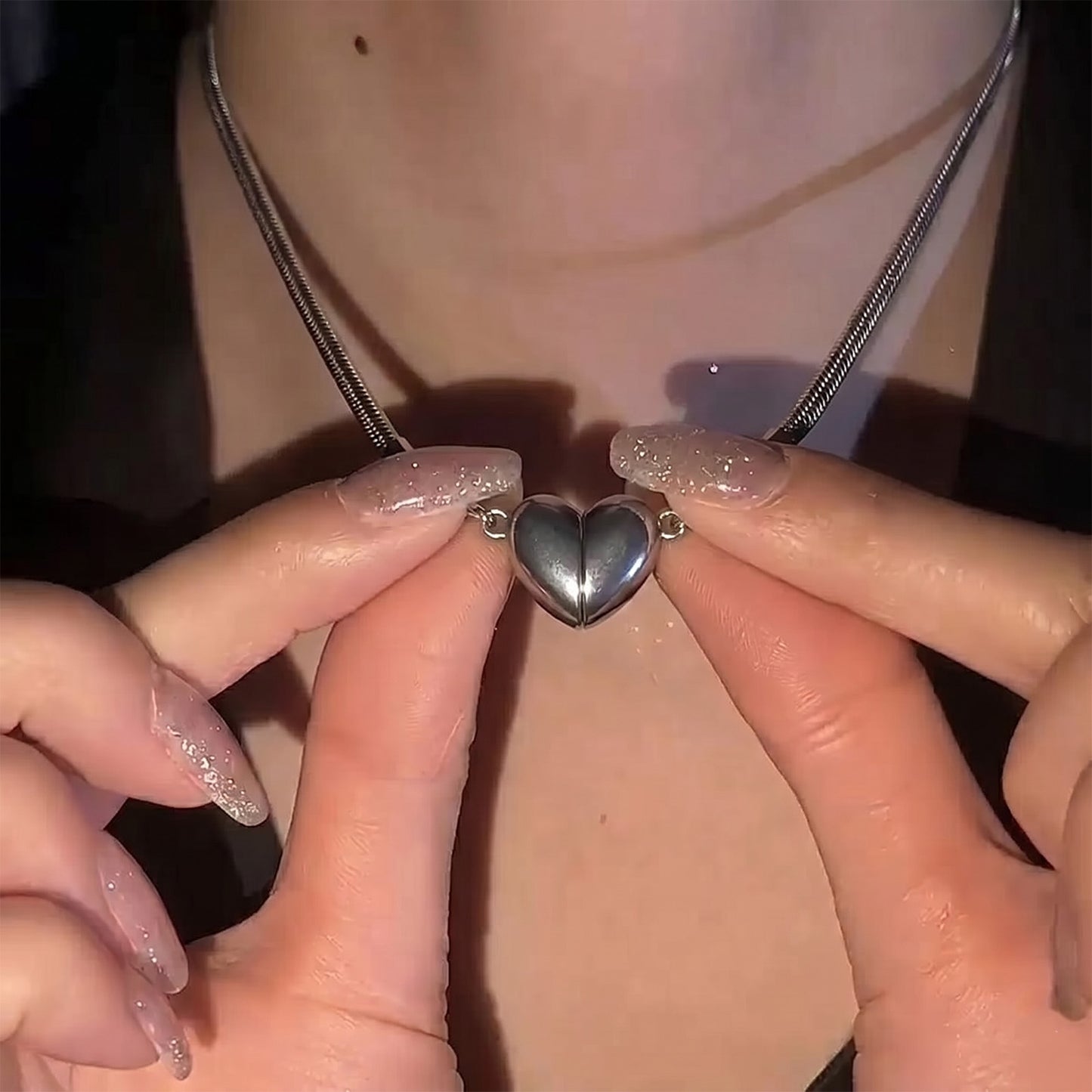 Magnetic Heart Jewelry for Couples - Anniversary Gift Set - Cherished Harbor Gifts