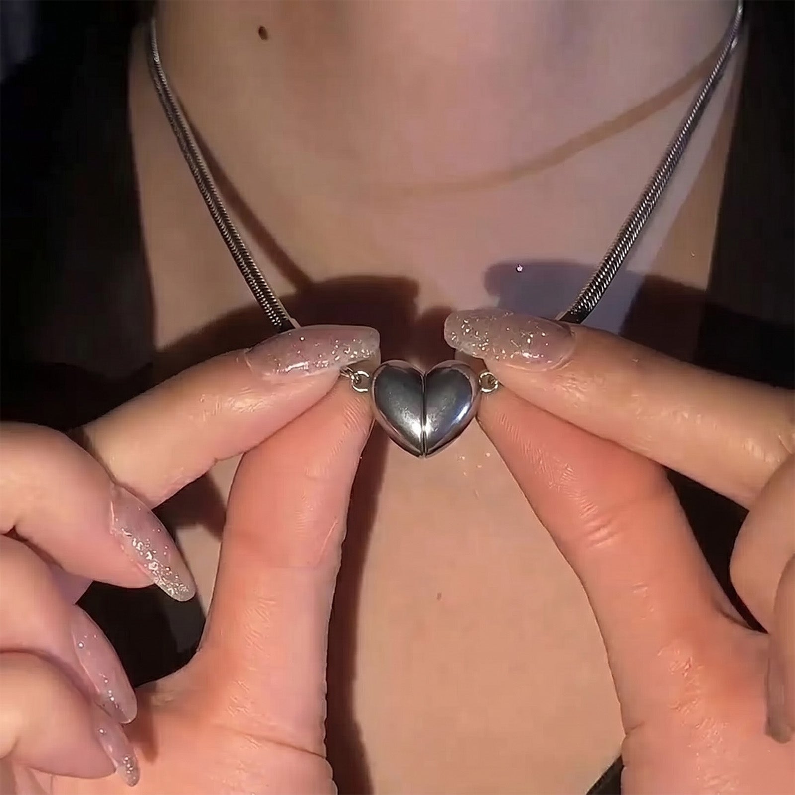 Magnetic Heart Jewelry for Couples - Anniversary Gift Set - Cherished Harbor Gifts