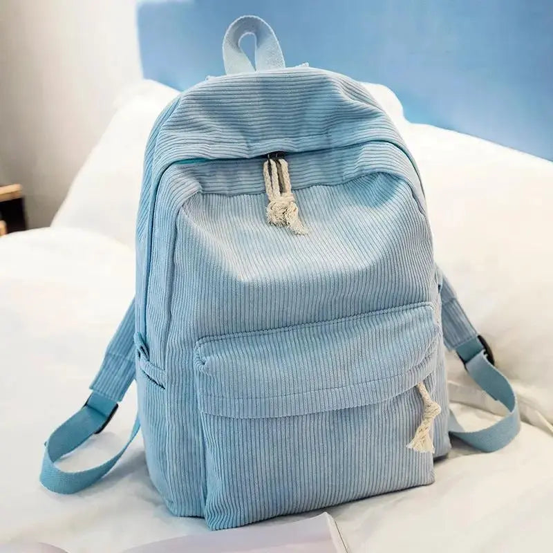 Personalized Embroidered Velvet Backpack | Custom Name School & Travel Bag by TED