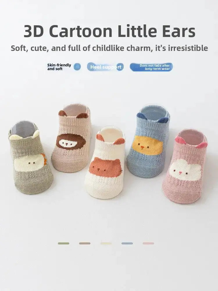 Non-Slip Baby Socks for First Walkers - Cartoon Grip Design by TED