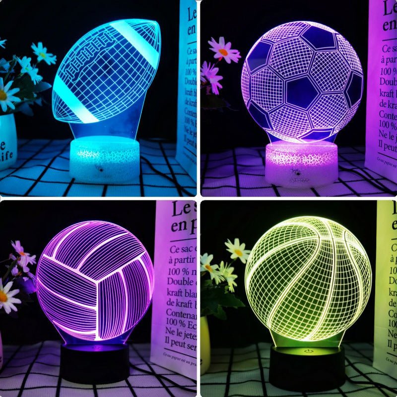3D LED Sports Night Light Table Lamp - Cherished Harbor Gifts