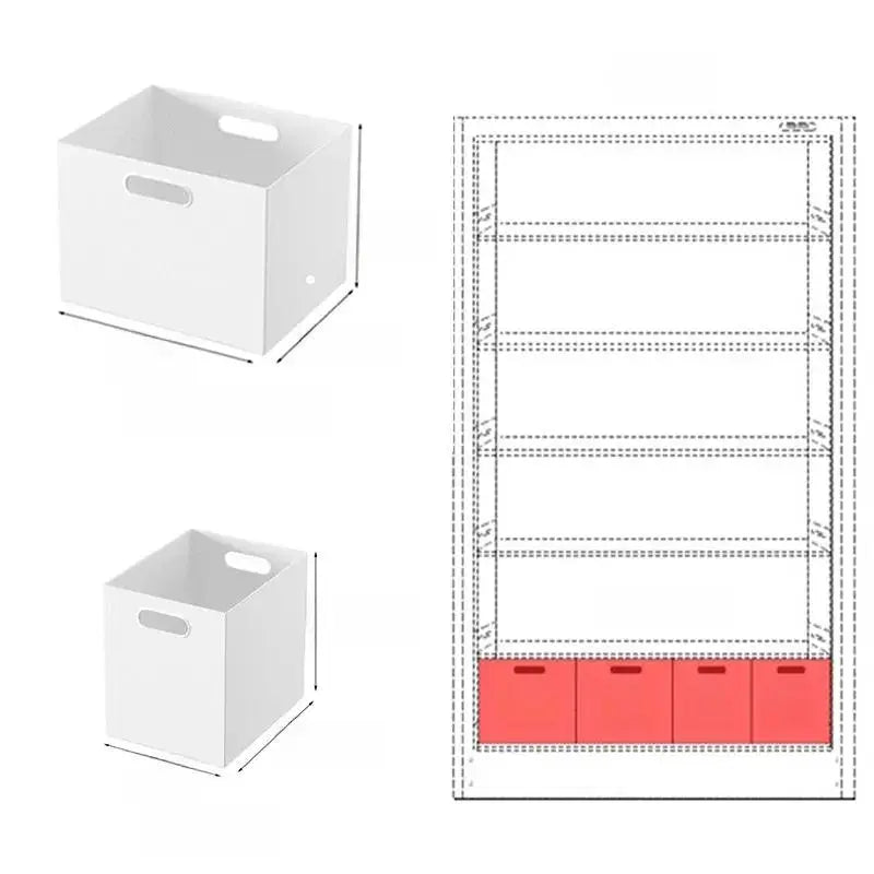 Stackable Plastic Storage Box with Lid | 12L Modular Home Organizer by TED