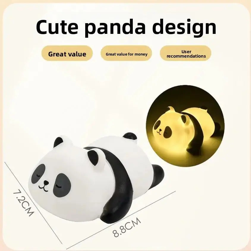 Cute Panda LED Night Light | Touch-Control USB Bedside Lamp by TED