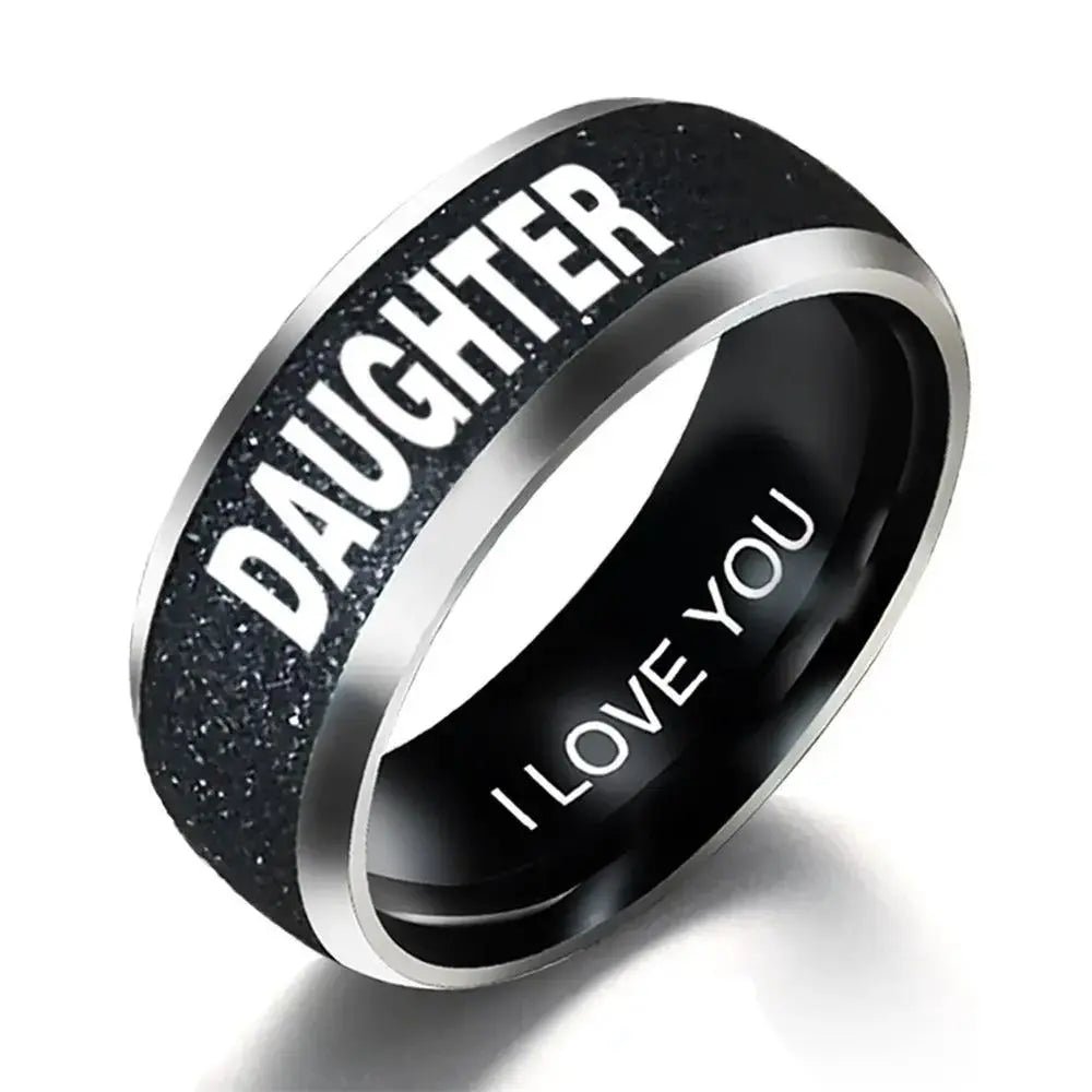 Unique Dad Gift - Engraved Family Ring for Loved Ones by EPR