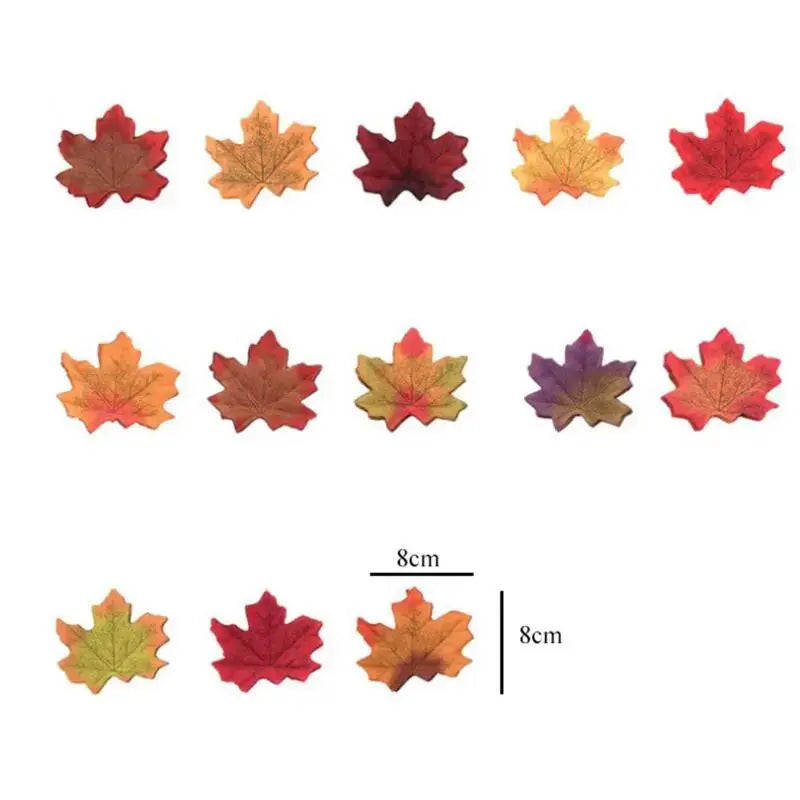 300-Piece Artificial Maple Leaves Decor for Thanksgiving by EPR