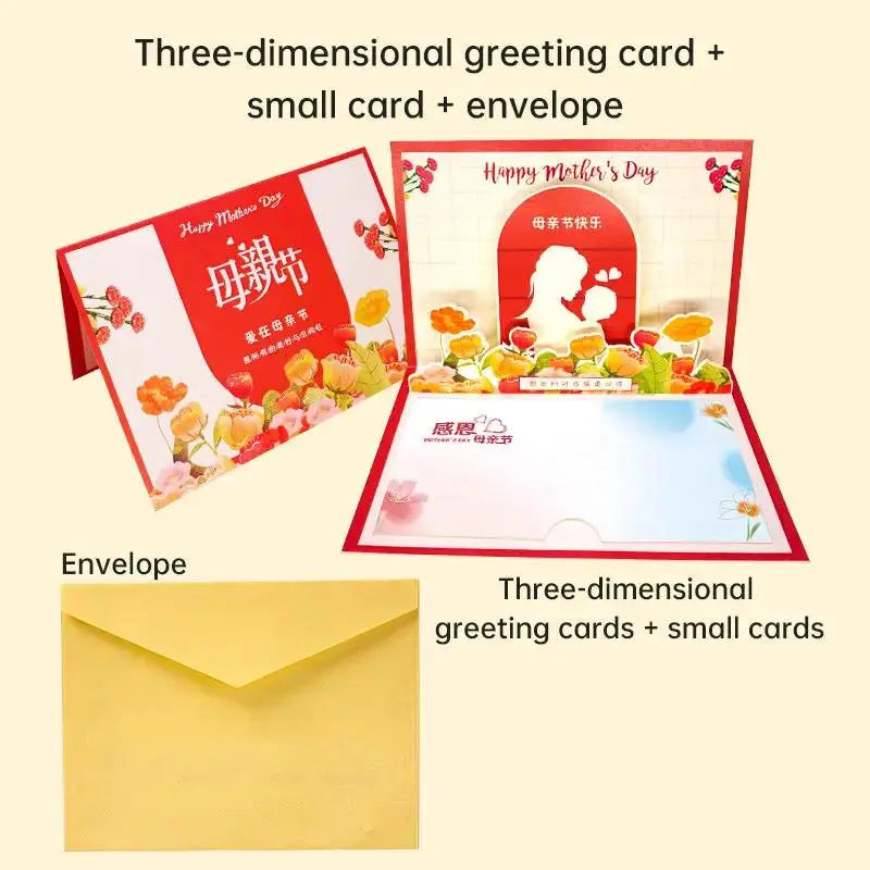 Unique 3D Mother's Day Card - Heartfelt Gift for Mom - Cherished Harbor Gifts