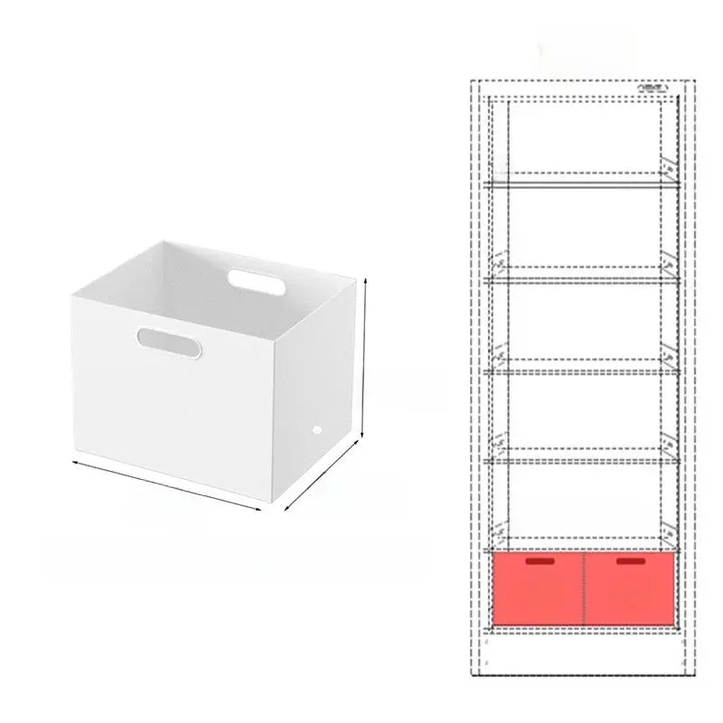 Stackable Plastic Storage Box with Lid | 12L Modular Home Organizer by TED
