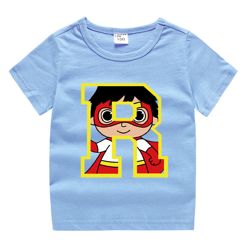 Kids Cartoon T-Shirt for Summer - Unisex Short Sleeve Tee - Cherished Harbor Gifts