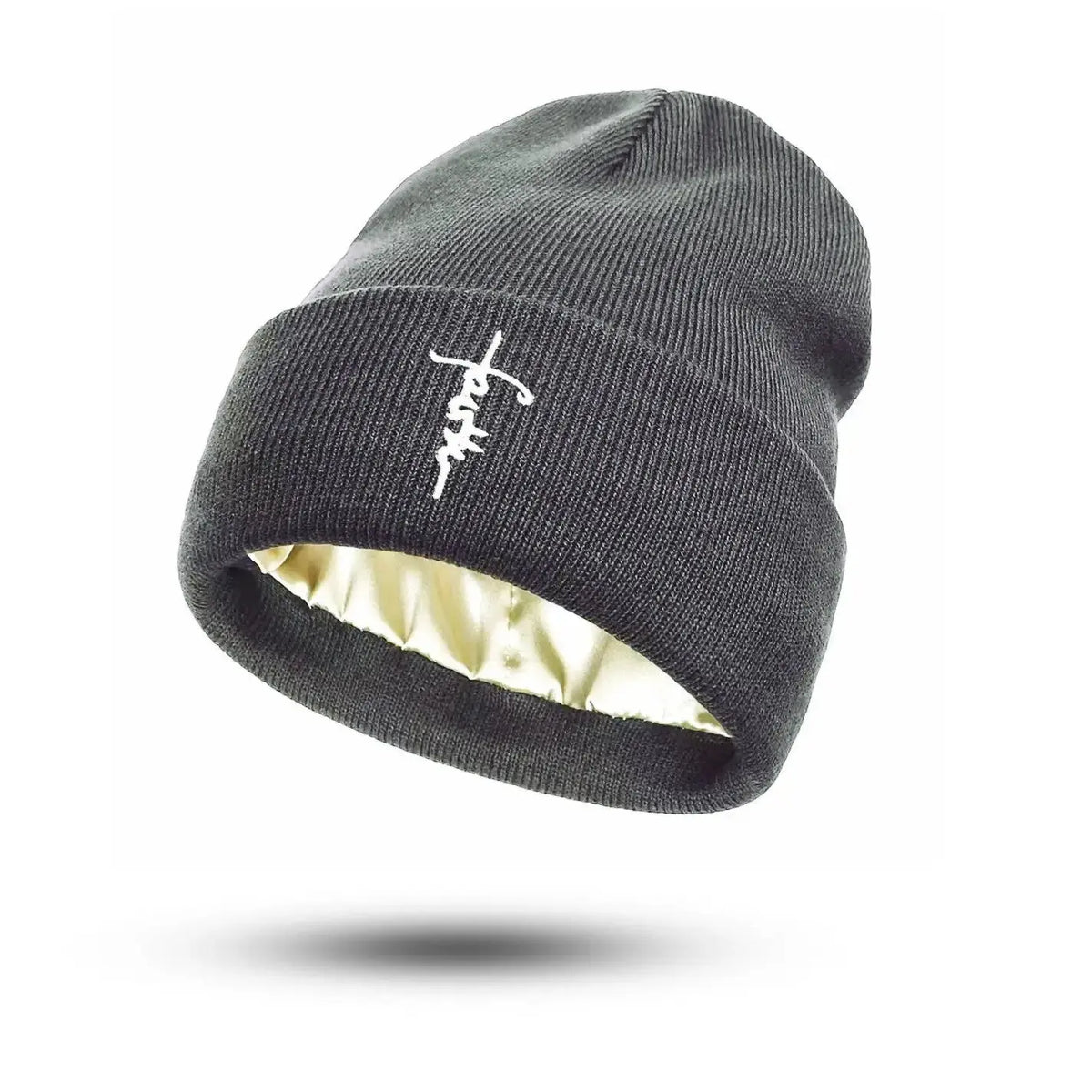 Personalized Embroidered Thick Knit Beanie | Custom Letter Unisex Winter Hat by TED