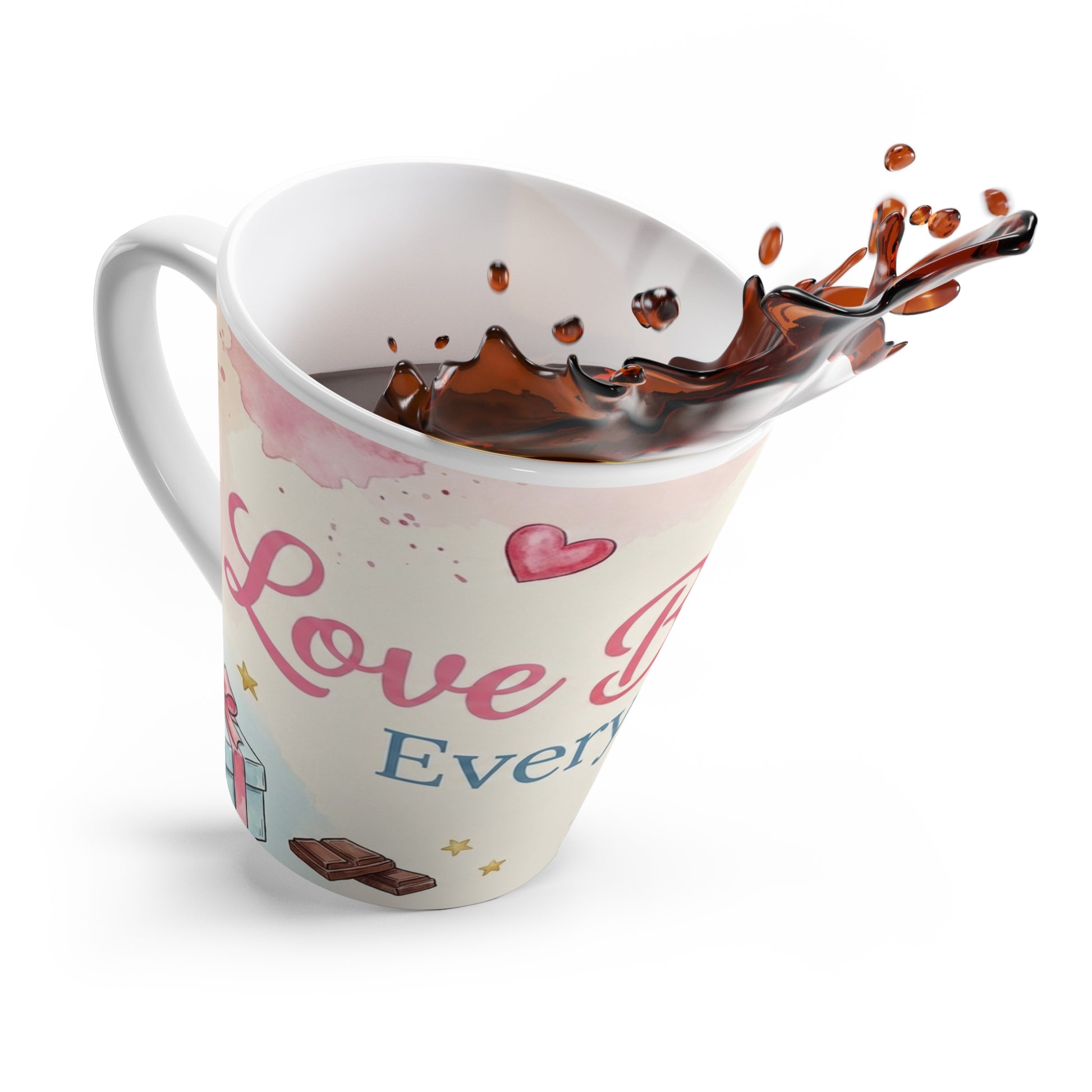 Valentine's Day Latte Cup for Romantic Coffee Lovers - Cherished Harbor Gifts