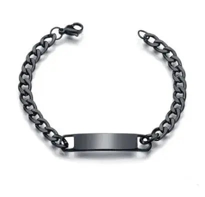 Couples Nameplate Bracelet | Stainless Steel Valentine’s Day Lover Bracelet by EPR