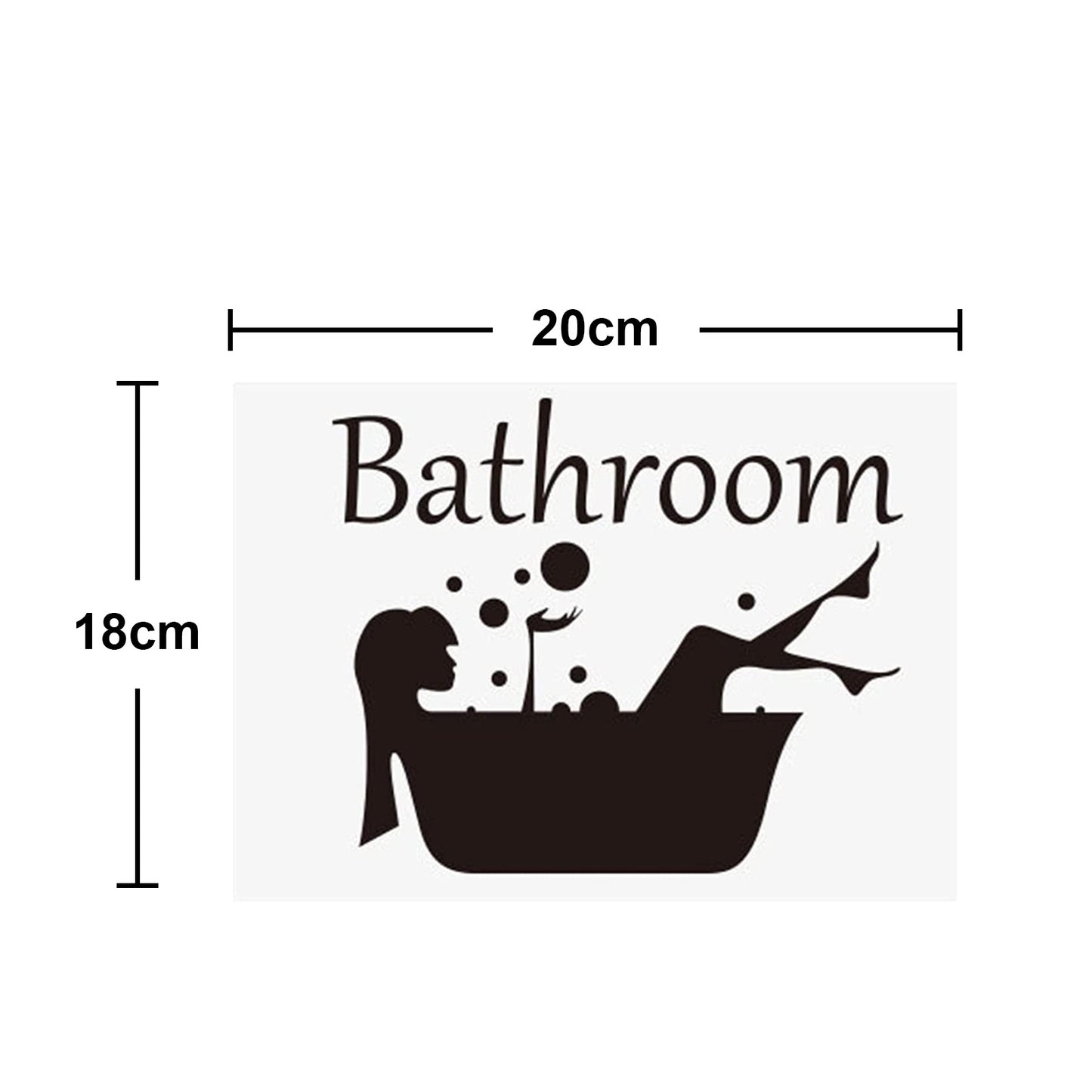 Funny Bathroom Wall Decal for Cute Bathroom Decor - Cherished Harbor Gifts