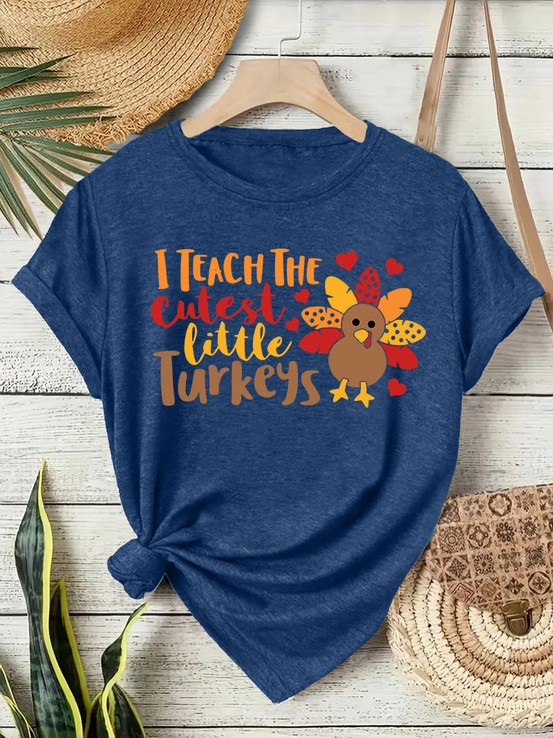 Stylish Women's Thanksgiving T-Shirt for Autumn Celebrations - Cherished Harbor Gifts