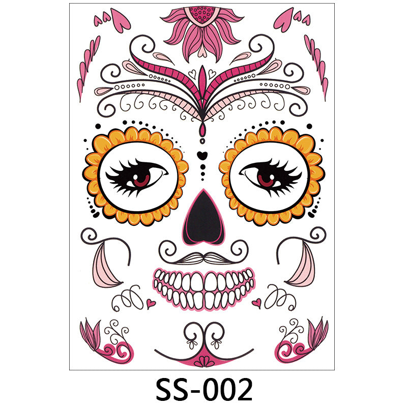 Halloween Face Decals | Spooky Self-Adhesive Costume Makeup Stickers - Cherished Harbor Gifts