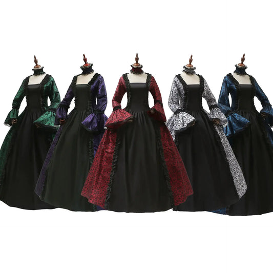 Gothic Halloween Costume Women - Victorian Long Dress Outfit by EPR