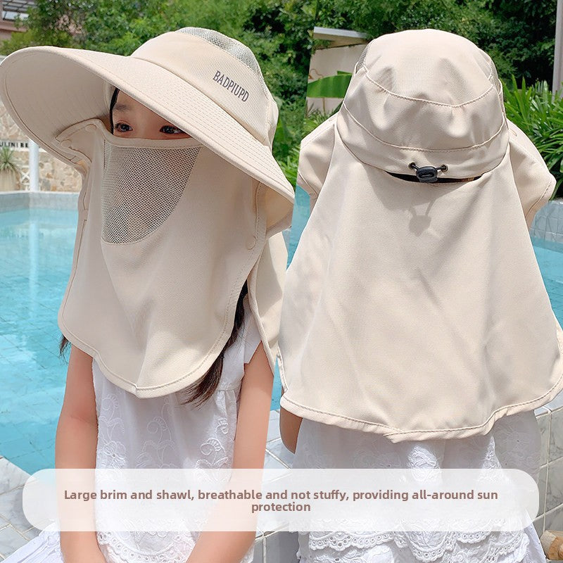 UV Protection Kids Hat - Wide Brim Cotton Summer Hat - Cherished Harbor Gifts