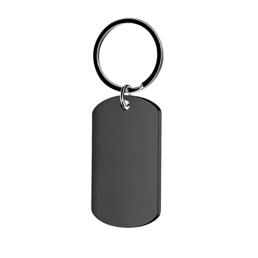 Personalized Military Dog Tag Keychain | Custom Photo & Text Engraved Keepsake by TED