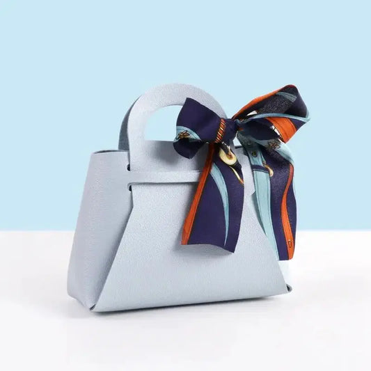 Light Luxury Style PU Leather Handheld Candy Gift Box Wedding Gift with Handheld Gift Wedding Candy Bag by eprolo