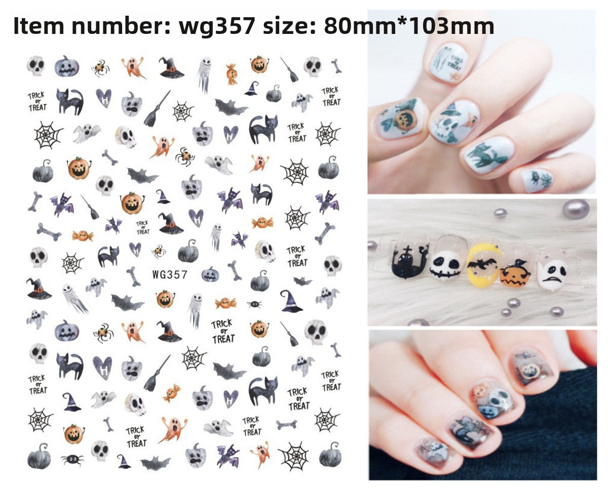 Halloween Nail Art Stickers for Spooky DIY Nail Designs - Cherished Harbor Gifts