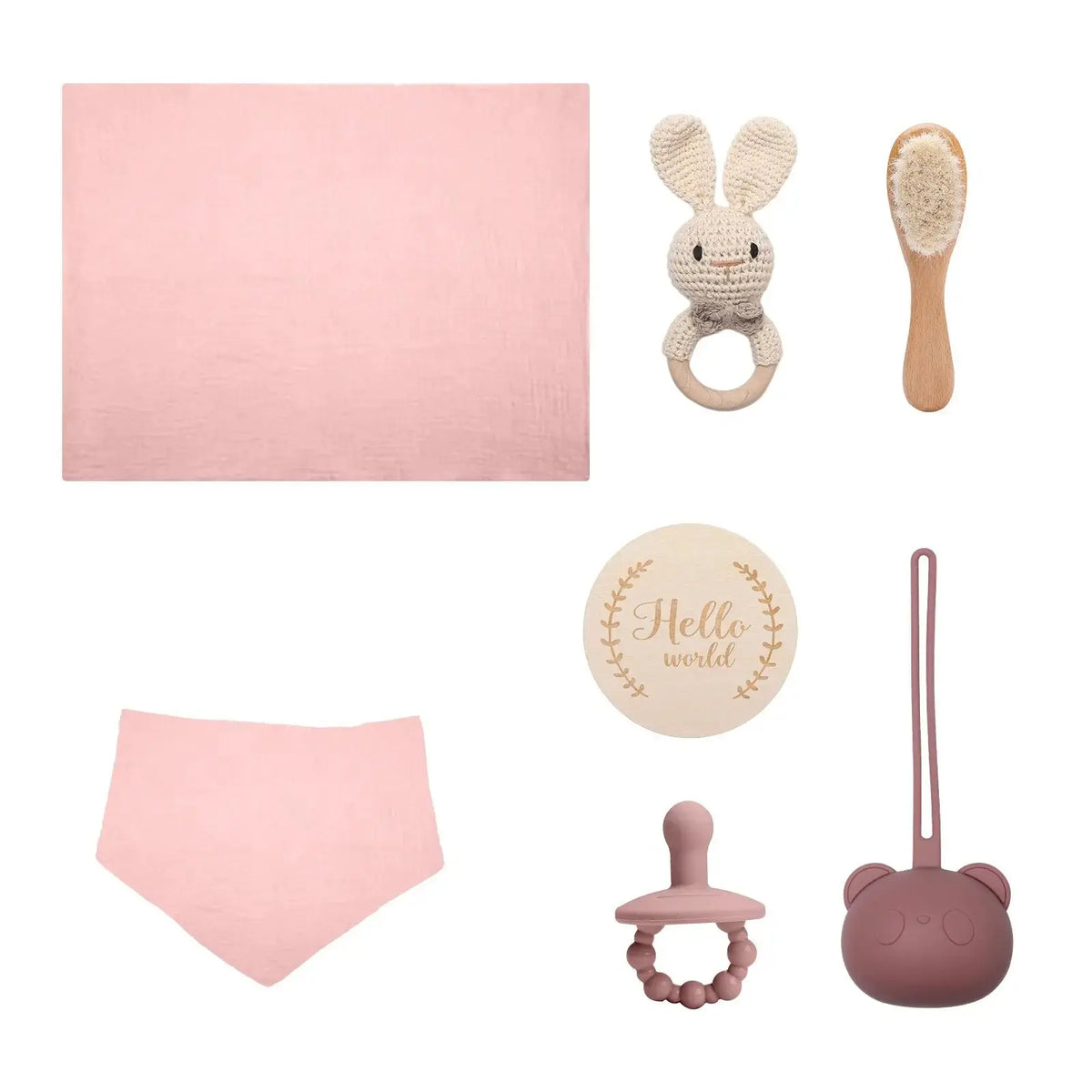 Bamboo Cotton Baby Grooming Gift Set for Newborn Essentials by EPR