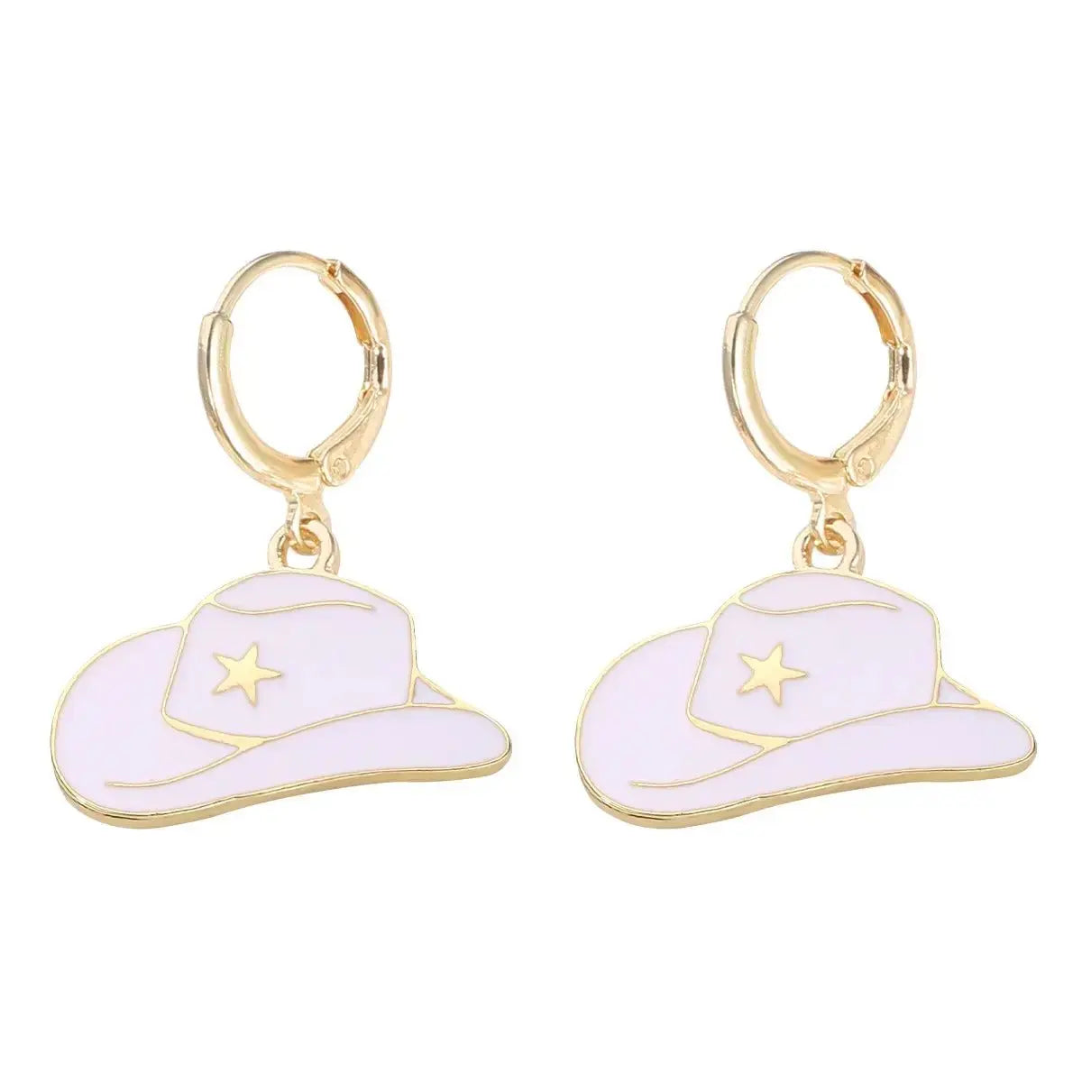 Western Cowgirl Heart Earrings | Cowboy Hat & Boots Valentine’s Earrings by EPR