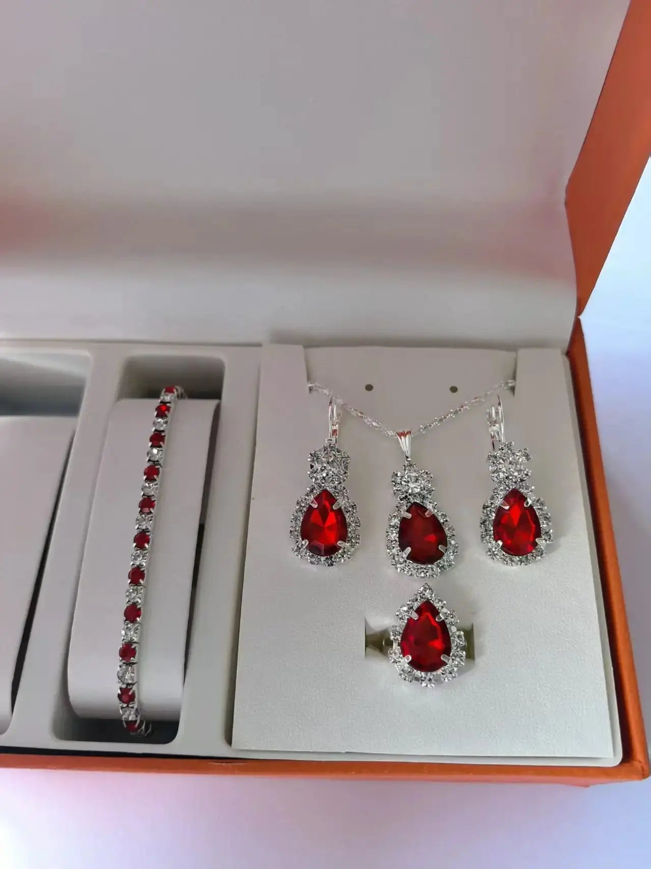 Elegant Women's Jewelry Set – Sparkling Zircon Trio by Cherished Harbor Gifts by TED