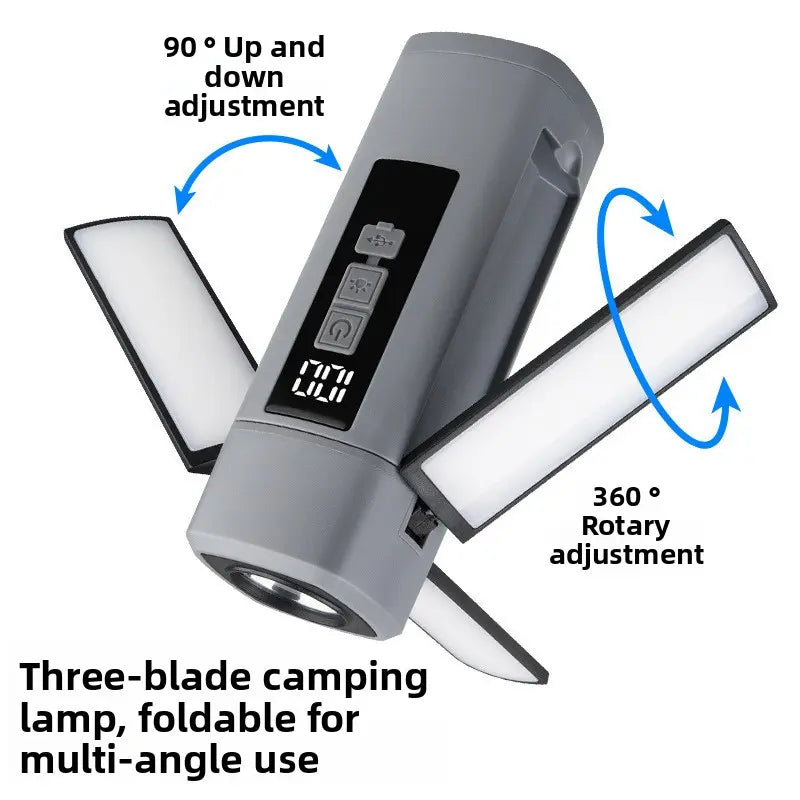 1500LM Rechargeable LED Camping Light | Foldable Magnetic Work & Emergency Lantern by TED
